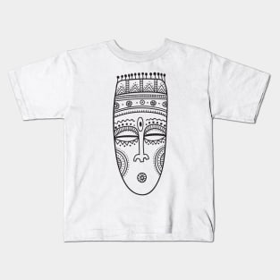 Tribal mask Black Kids T-Shirt